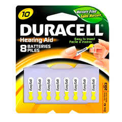 Duracell Zinc-Air Battery Duracell® 10 Cell 1.4V Disposable 8 Pack - M-1009779-4302 - Pack of 1