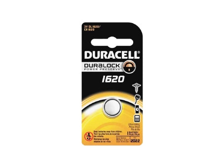 Duracell Lithium Battery Duracell® CR1620 Coin Cell 3V Disposable 1 Pack - M-1009781-1482 - Case of 36