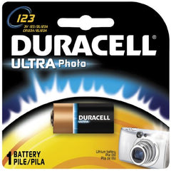 Duracell Lithium Battery Duracell® Ultra 123A Cell 3V Disposable 1 Pack - M-1009786-1880 - Case of 36