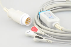 Sage Services Group Lead Set 3-Leads, Snap-Leads, One Piece For HP Codemaster XL+ Defibrillator Monitor