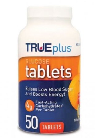 Nipro Diagnostics Glucose Supplement TRUEplus™ 50 per Bottle Chewable Tablet Orange Flavor