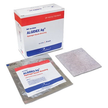 DeRoyal Hydrogel Dressing with Silver Algidex AG® 4 X 4 Inch Square Sterile