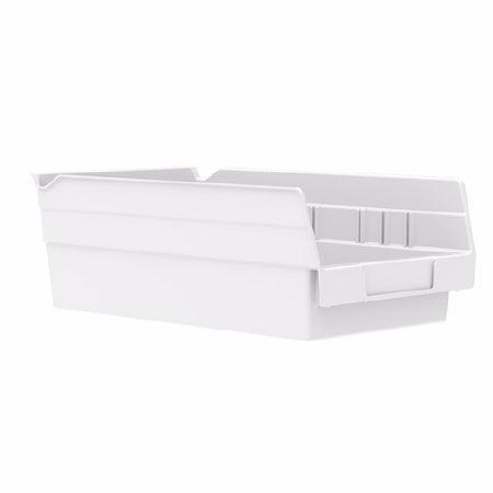 Akro-Mils Shelf Bin Akro-Mils® White Industrial Grade Polymers 4 X 6-5/8 X 11-5/8 Inch - M-1009931-3951 - Case of 12