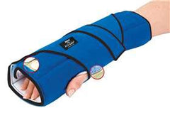 Alimed Night Wrist Brace IMAK® RSI Adjustable Pil-O-Splint® ergoBeads® / Foam / Polyflannel Left or Right Hand Black / Blue One Size Fits Most