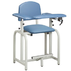 Clinton Industries Blood Drawing Chair Lab X Series Padded Flip Up Arm Burgundy