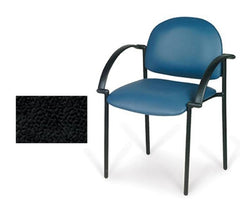 Hausmann Industries Side Chair Pro-Form Black Fixed Armrests Vinyl