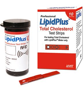 Jant Pharmacal Corporation Cholesterol Test Strip LipidPlus™ Total Cholesterol For use with the LipidPlus® Meter 10 Tests