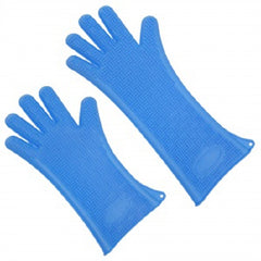 Healthmark Industries Heat Resistant Glove Silicone Heat Glove One Size Fits Most Silicone Blue 13.7 Inch Straight Cuff NonSterile - M-1010853-1575 - Each