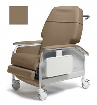 Graham-Field Extra-Wide Clinical Care Recliner Lumex® Taupe Four Tente® Swivel Caster, Three Locking Caster