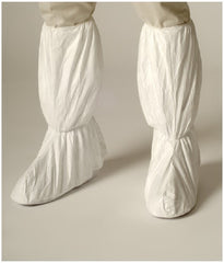 Fisher Scientific Cleanroom Boot Cover DuPont™ Tyvek® IsoClean® X-Large Knee High PVC Sole White NonSterile