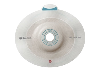 Coloplast Ostomy Barrier SenSura® Mio Flex Pre-Cut, Standard Wear Elastic Adhesive 50 mm Flange Red Code System 25 mm Opening