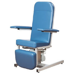Clinton Industries Blood Drawing Chair Recliner Series Padded Arm Slate Blue