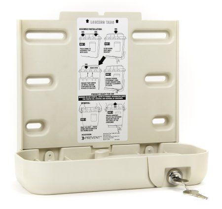 McKesson Prevent® Sharps Collector Bracket Locking Wall Cabinet Plastic - M-1011864-4508 - Each