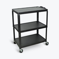 Luxor Utility Cart 20 X 32 X 42 Inch Black