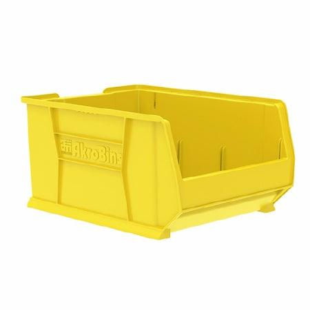 Akro-Mils Storage Bin Super-Size AkroBins® Yellow Industrial Grade Polymers 12 X 18-1/4 X 23-7/8 Inch - M-1012426-2168 - CT/1