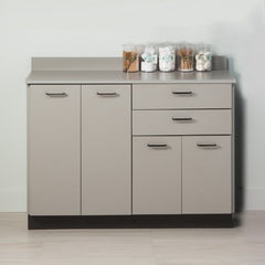 Clinton Industries Base Cabinet Quick Care Floor Standing Laminate 2 Drawers 2 Shelves