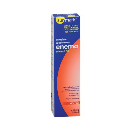 Enema sunmark® 4.5 oz. 100% Strength Mineral Oil USP