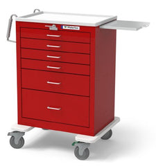Waterloo Industries Emergency Cart Steel 24.5 X 29 X 42 Inch Red 16.5 X 22 Inch, Drawer Height: Four 3 Inch Drawer, One 6 Inch Drawer, One 9 Inch Drawer - M-1012628-1463 - Each