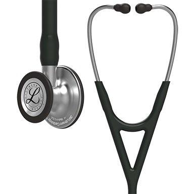 3M Cardiology Stethoscope 3M™ Littmann® Cardiology IV™ Black 1-Tube 22 Inch Tube Double-Sided Chestpiece