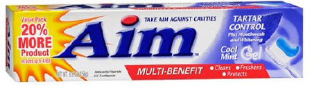 Church and Dwight Toothpaste Aim™ Cool Mint Flavor 5.5 oz. Tube