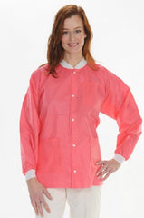 Valumax International Lab Jacket ValuMax® Extra-Safe™ Coral Pink Large Hip Length Limited Reuse