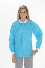 Valumax International Lab Jacket ValuMax® Extra-Safe™ Aqua Small Hip Length Limited Reuse