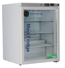 Horizon Scientific Inc Undercounter Refrigerator ABS® Pharmaceutical 5.2 cu.ft. 1 Swing Glass Door Automatic Defrost