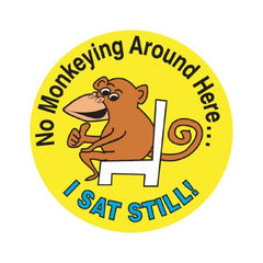 Precision Dynamics pdc® 250 per Unit No Monkeying Around Sticker