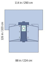 Invenio Healthcare Orthopedic Drape Tech®70 Orthopedic Hand Hip Drape 114 W X 88 W X 126 L Inch Sterile