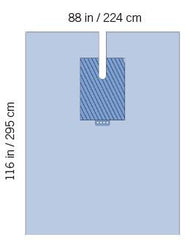 Invenio Healthcare Orthopedic Drape SteriGuard® Orthopedic Split Drape 88 W X 116 L Inch Sterile