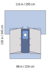 Invenio Healthcare Orthopedic Drape SteriGuard® Hip Drape 116 W X 88 X 136 L Inch Sterile