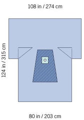 Invenio Healthcare Orthopedic Drape SteriGuard® Lower Extremity Drape 108 W X 80 W X 124 L Inch Sterile