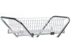 Market Lab Inc Storage Basket MarketLab White Chrome Plated Steel 6 X 14 X 24-1/2 Inch - M-1013410-1569 - Each