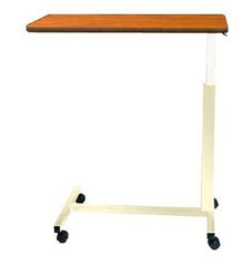 AmFab Company Overbed Table Standard Top Automatic Spring Assisted Lift 28 to 45 Inch Height Range