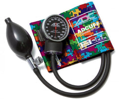 American Diagnostic Corp Aneroid Sphygmomanometer with Cuff Diagnostix™ 2-Tube Pocket Size Hand Held Small Adult / Child Size 10 Cuff