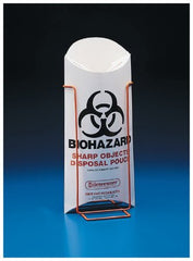 Fisher Scientific Biohazard Sharp Object Safety Pouch Stand 4 X 5.125 X 8 Inch Frame