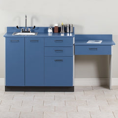 Clinton Industries Base Cabinet Quick Care Floor Standing Laminate 3 Drawers 2 Shelves