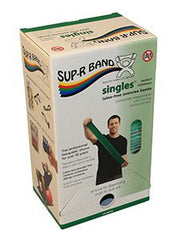 Fabrication Enterprises Exercise Resistance Band Sup-R Band® Green 5 Inch X 5 Foot Medium Resistance