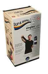 Fabrication Enterprises Exercise Resistance Band Sup-R Band® Black 5 Inch X 5 Foot X-Heavy Resistance