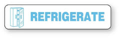 United Ad Label Pre-Printed Label UAL™ Auxiliary Label White Paper REFRIGERATE Temperature Control 3/8 X 1-5/8 Inch - M-1015720-1904 - Roll of 1000