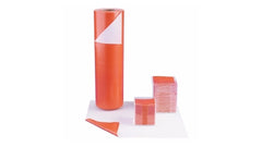 Cardinal Biohazard Roll Bio-Check® Super Absorbency White / Orange NonSterile Cellulose / Polyethylene 16 Inch X 100 Foot Disposable - M-1015944-3867 - Case of 2