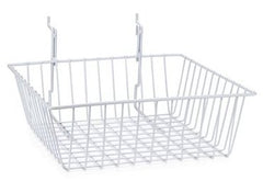 Market Lab Inc Storage Basket MarketLab White Steel 4 X 12 X 12 Inch - M-1016264-2270 - Each