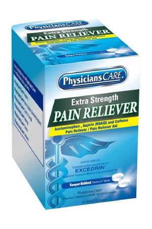 Acme United Pain Relief First Aid Only® 250 mg - 250 mg - 65 mg Strength Acetaminophen / Aspirin / Caffeine Tablet 50 per Box