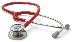 American Diagnostic Corp Clinician Stethoscope Adscope® Red 1-Tube 22 Inch Tube Double-Sided Chestpiece