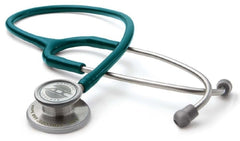 American Diagnostic Corp Clinician Stethoscope Adscope® Teal Blue 1-Tube 22 Inch Tube Double-Sided Chestpiece