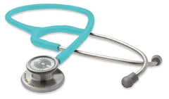 American Diagnostic Corp Clinician Stethoscope Adscope® Turquoise 1-Tube 22 Inch Tube Double-Sided Chestpiece