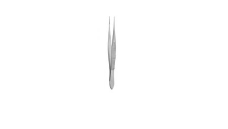 V. Mueller Eye Dressing Forceps Sklar® Packer-Mosquito 4 Inch Length Surgical Grade Stainless Steel NonSterile Ratchet Lock Finger Ring Handle Fine Serrated - M-1017057-2685 - Each