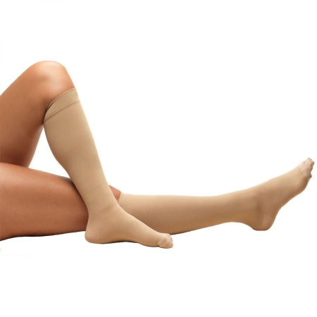 Patterson Medical Supply Compression Stocking Truform® Knee High Medium Beige