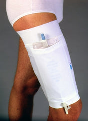 Urocare Products Upper Leg Bag Holder Urocare® Large, Upper 24 Inch Lower 19.25 Inch, Fabric , White