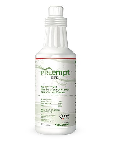 Contec Inc PREempt® RTU Surface Disinfectant Cleaner Peroxide Based Liquid 32 oz. Bottle Scented NonSterile - M-1017291-4424 - Case of 12